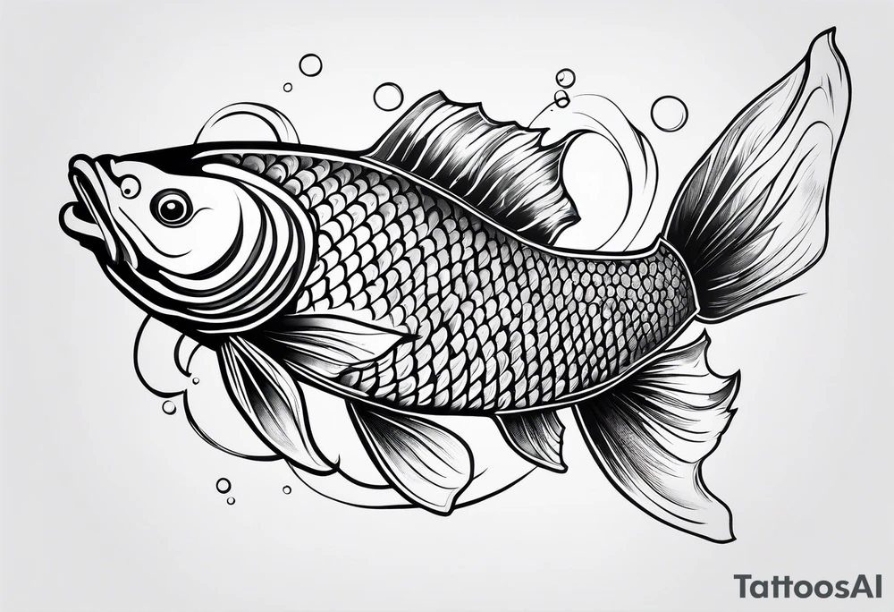 Yen yang Koi tattoo idea