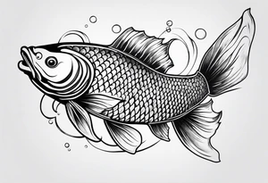 Yen yang Koi tattoo idea