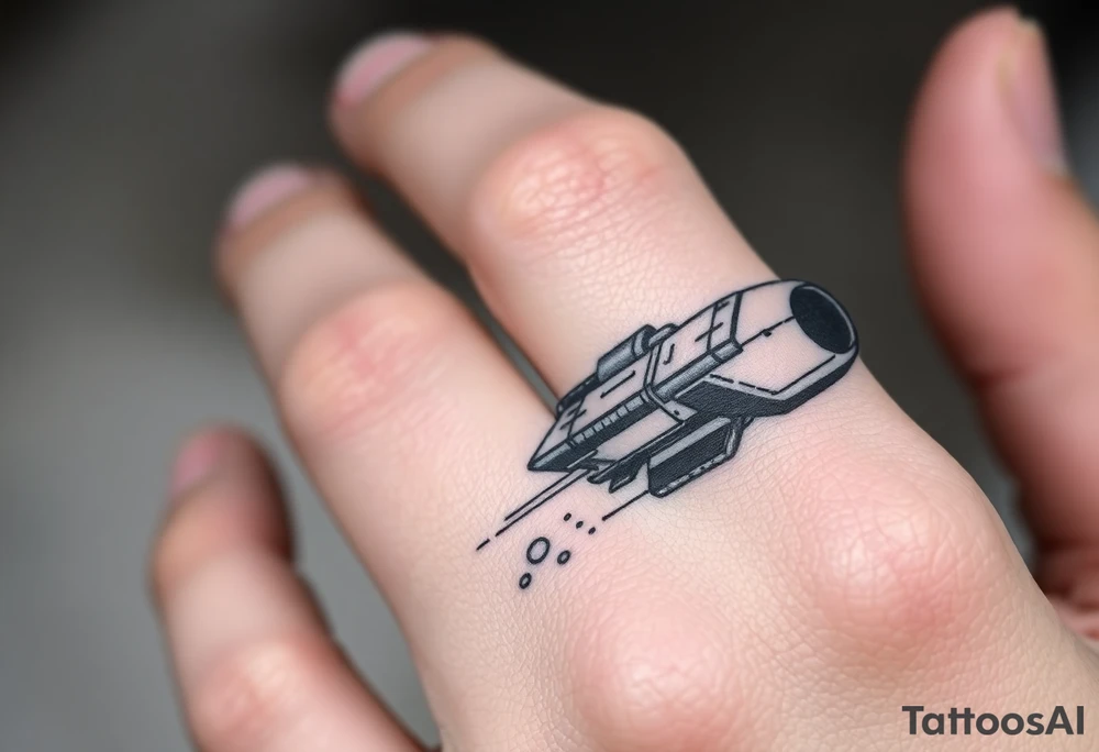 Enoch from the book of Enoch flotating up to a space ship tattoo idea