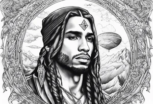 arcangel in the sky tattoo idea