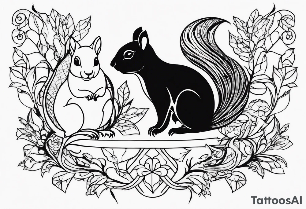 squirrels tattoo idea