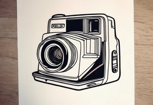 A polaroid-photo tattoo idea