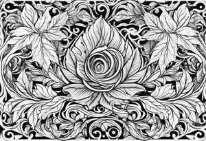 Leaves swirling in the wind tattoo idea