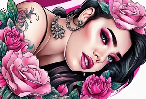 Pink tattoo idea