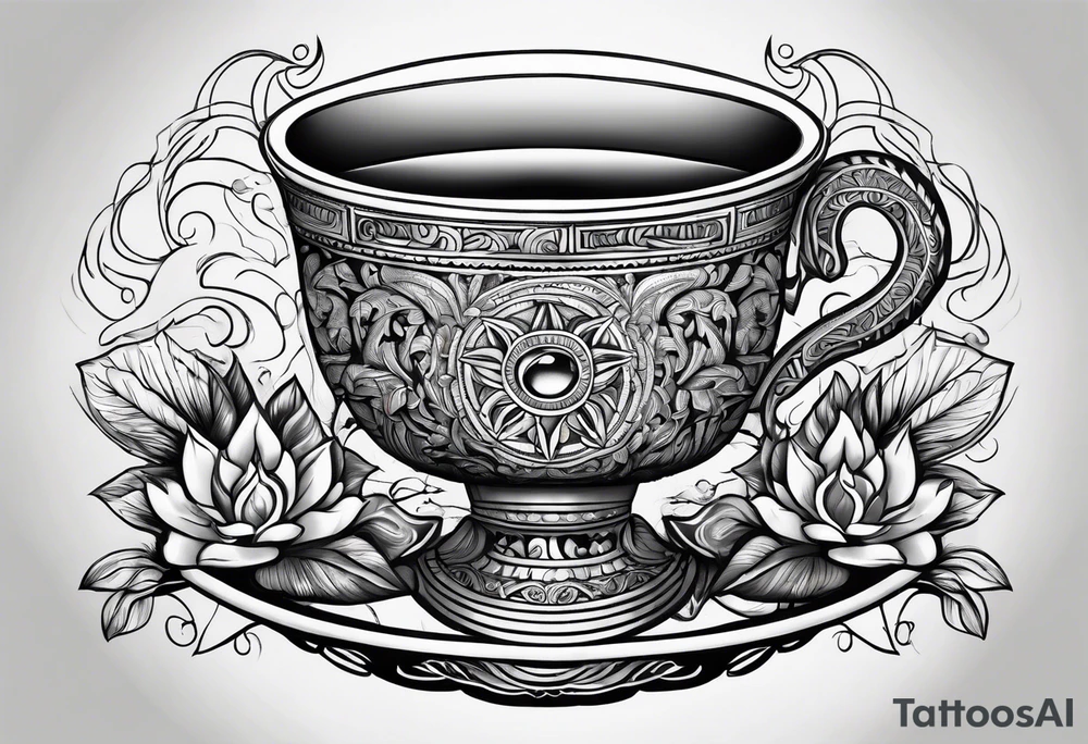 Ayahuasca cup tattoo idea