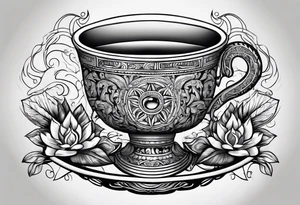 Ayahuasca cup tattoo idea