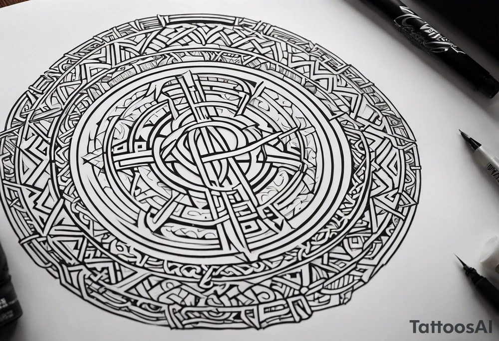Viking prayer tattoo idea