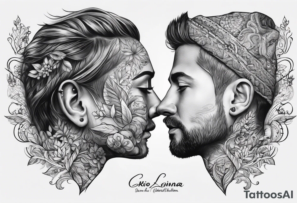 Einen Lebensbaum mit den Namen Niko und Janina unten drunter. tattoo idea