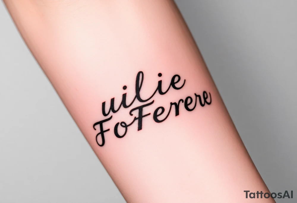 Julie Forever tattoo idea