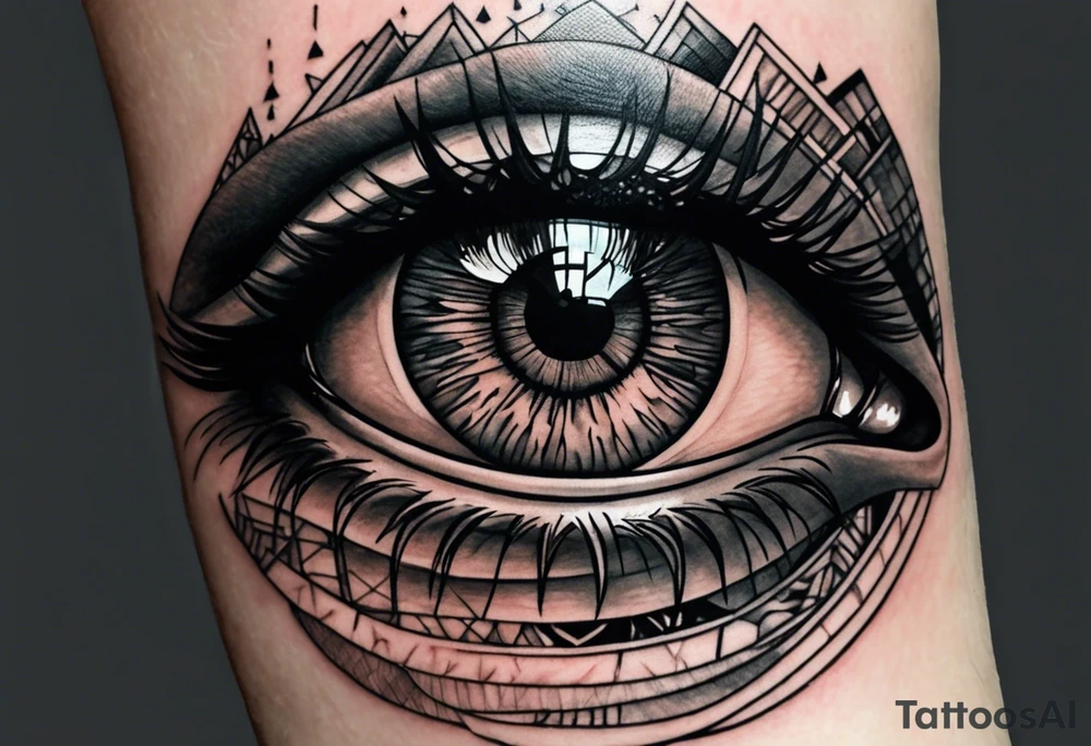 Cover up eye tattoo on my hand tattoo idea