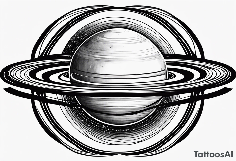 infinity Symbol saturn tattoo idea