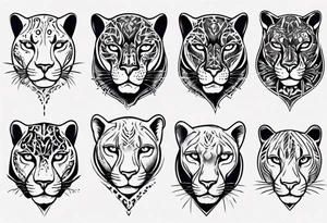 Panther body tattoo idea