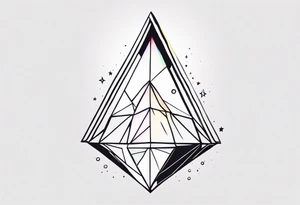 soft prism light tattoo idea
