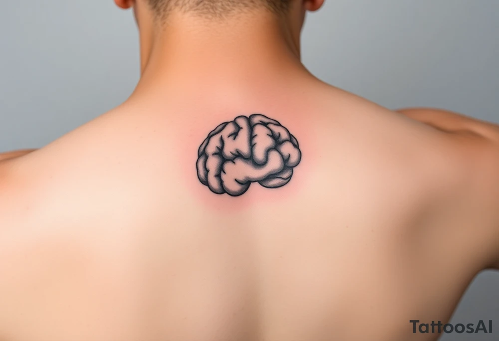 Walnut on the inside forearm that sort of looks like a brain tattoo idea