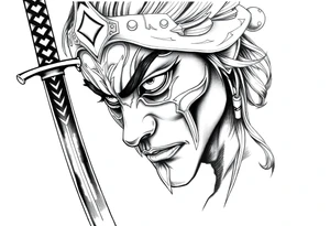 Katana, light on the bladd tattoo idea
