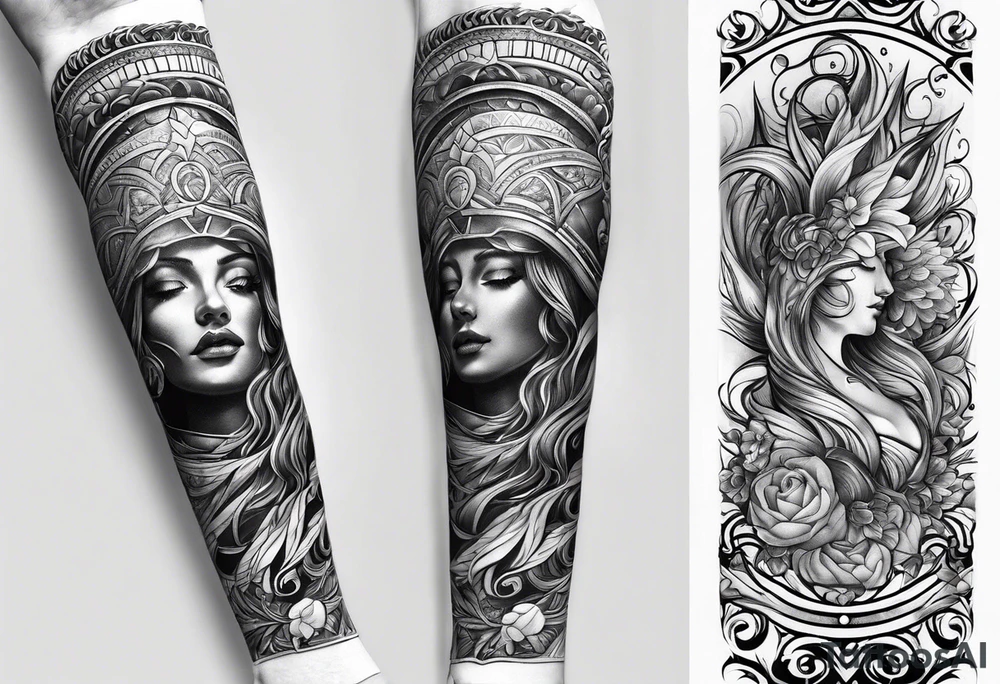 forearm sleeve tattoo idea