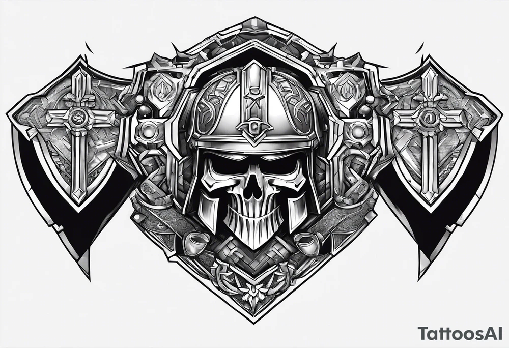 War hammer 40k chest tattoo tattoo idea