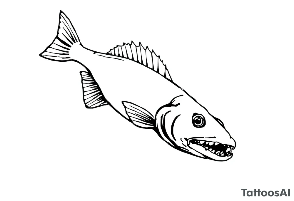 Flathead catfish tattoo idea