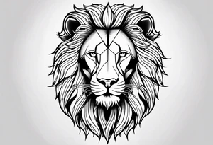 a majestic lion tattoo idea