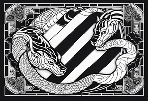 tiger crane
 snake tattoo idea