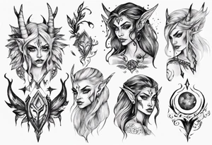 Night elf tattoo idea