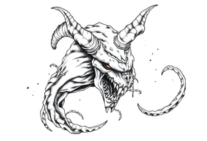 water-demon tattoo idea