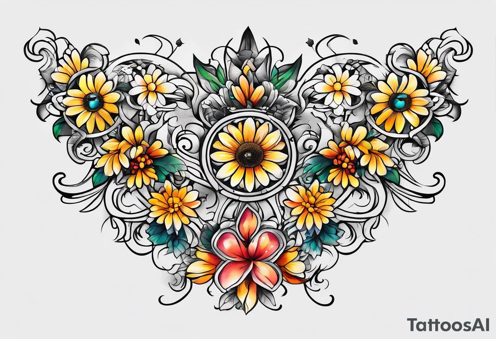 Daisy chain tattoo idea