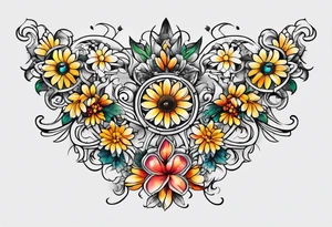 Daisy chain tattoo idea