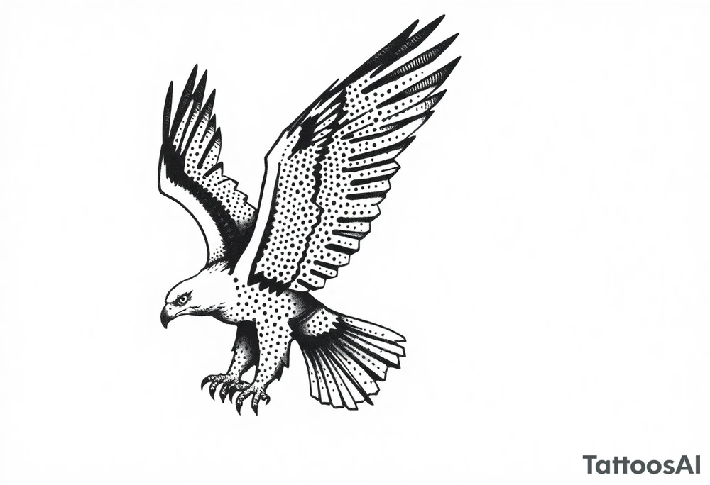 Eagle draw tattoo idea