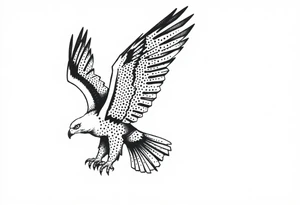 Eagle draw tattoo idea