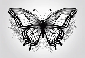 butterfly on wrist tattoo idea