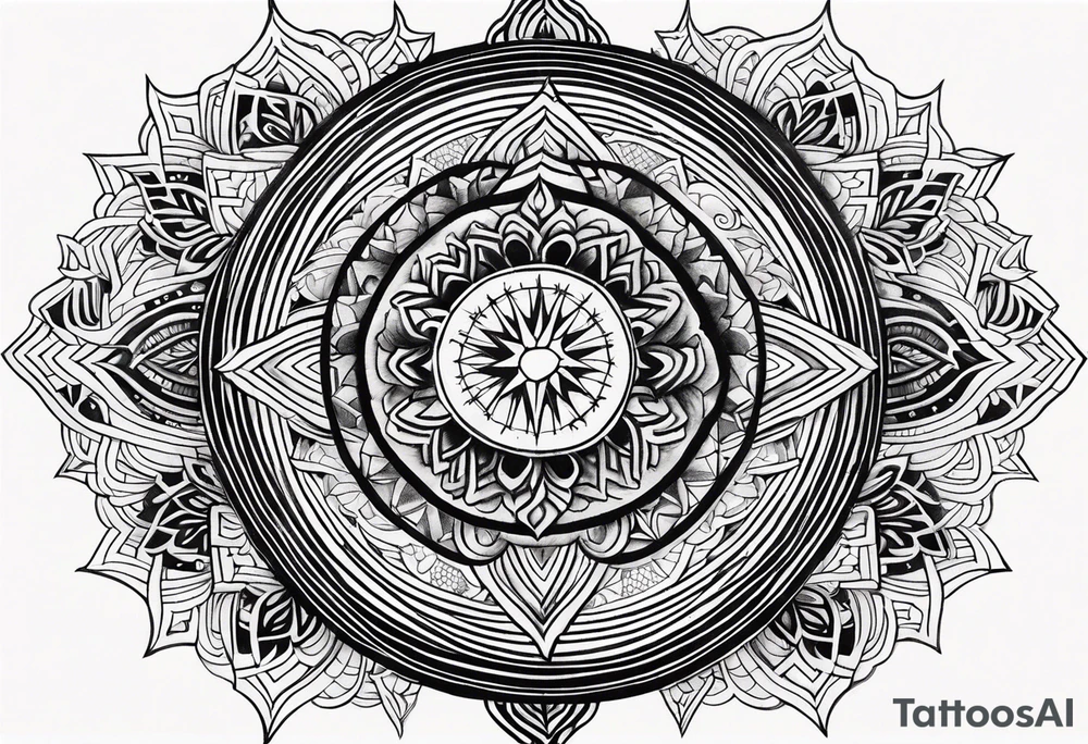 A star in the sky tattoo idea