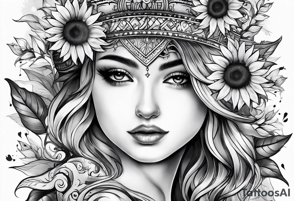 A delicated girly Sunflower. Mist contains letters KJMG on the stern tattoo idea