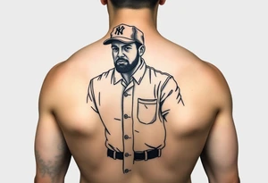 Baseball umpire wearing a chef outfit
\ tattoo idea