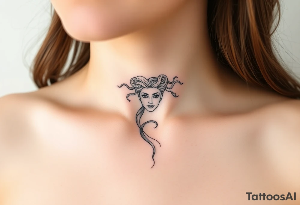 Small Medusa tattoo idea
