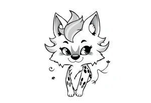 furry cartoon fursona ANTHROPOMORPHIC HUMAN tattoo idea