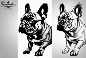 French bulldog tattoo idea