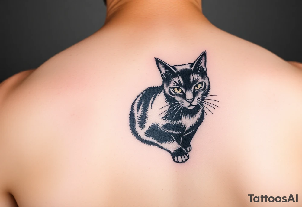 Black Cat tattoo idea