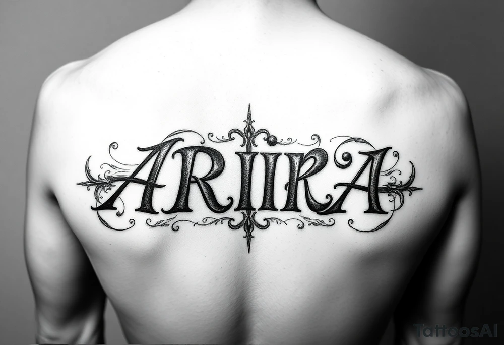 Name ARIA tattoo idea