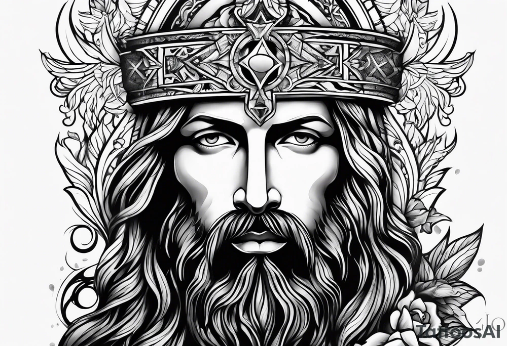jesus tattoo idea