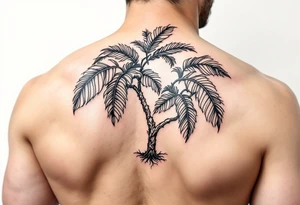 Hawaiian breadfruit tree tattoo idea