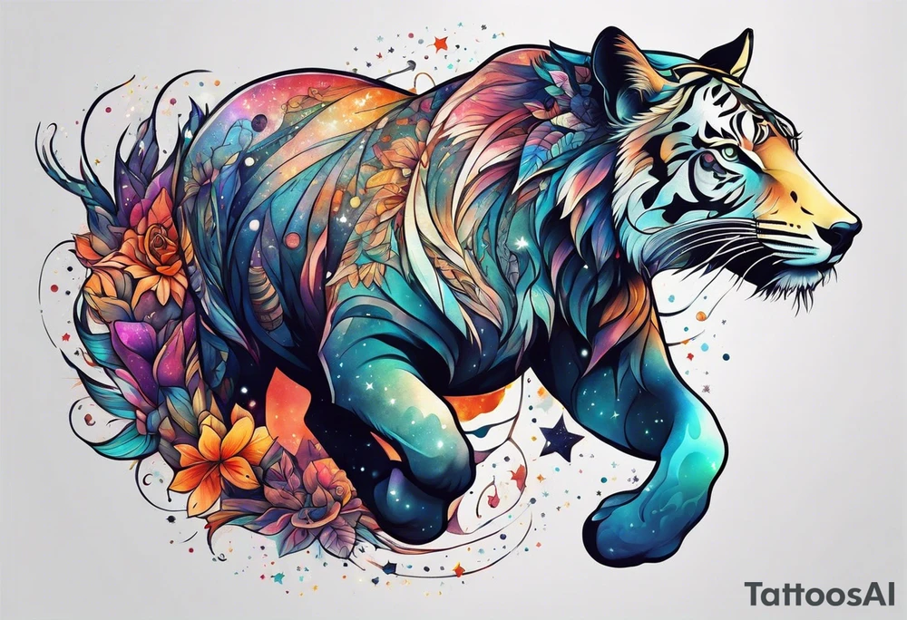 Constellation, animal, tattoo idea