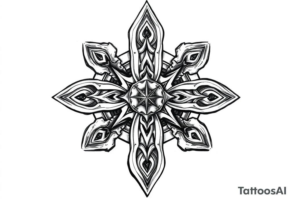 Celtic star tattoo idea