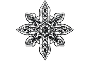 Celtic star tattoo idea