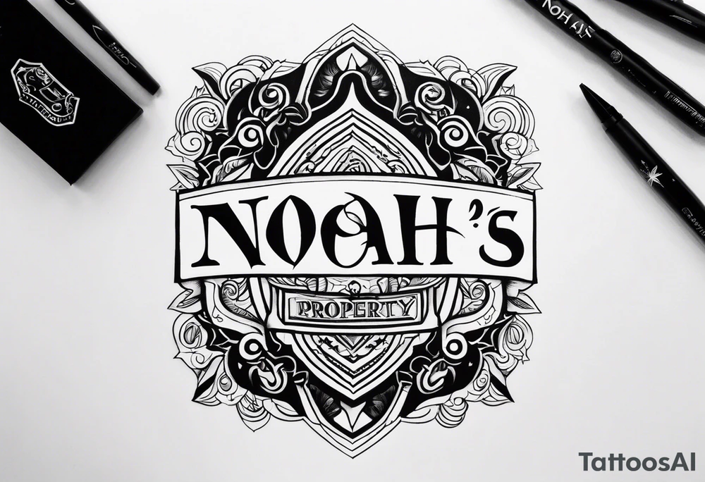 "Noah's Property" tattoo idea