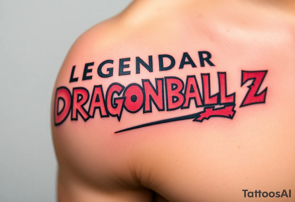 legendary dragonball z scene with energy aura and power effects tattoo idea