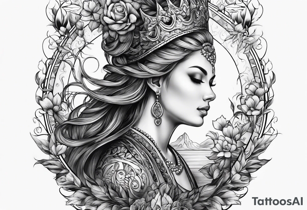 Baum mit langen Wurzeln tattoo idea