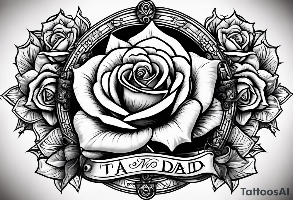 I would like stars rose across in the middle of the cross it should say no you’re worth I would like My dad’s birthday 1996 30th of August tattoo idea