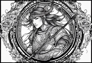 sagittarius, faith, strong, warrior, god, jesus, christ tattoo idea