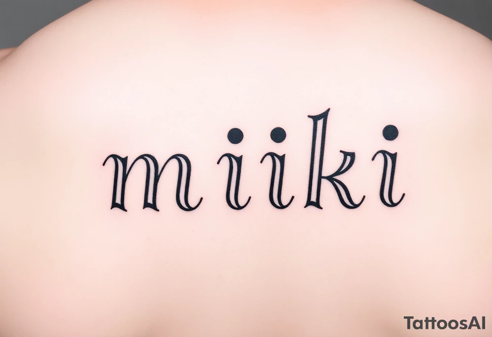 miki tattoo idea